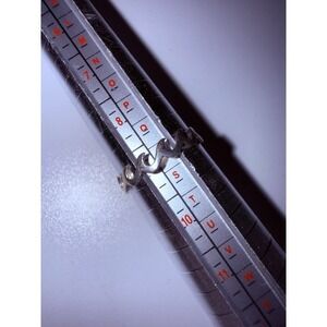 Classic Vintage Band Wave MOD SURF Sterling Silver Ring Size 9 Cut Out